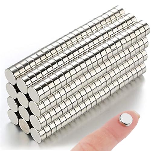 DIYMAG 100Pcs Small Refrigerator Magnets, 8x3mm Round Rare Earth Magnet