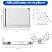 Drafting Table A3 Drafting Table Drawing Board, Portable A3 Drawing Board Multi-Function Drafting Tools Set, Architectural Technical Graphic Sketch Set with Parallel Rulers and