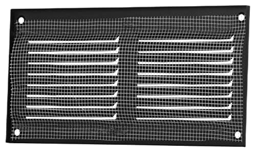 LIRAST 200x100mm Vent Cover Anthracite, 8x4 inch Wall Vent Cover with Insect Mesh, Ceiling Soffit Vents, External Vent Cover - Image 4