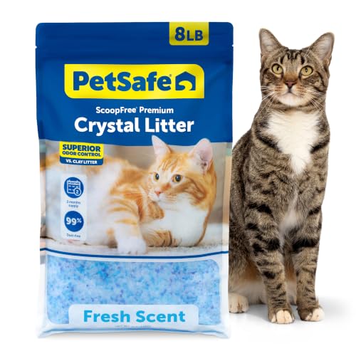 PetSafe ScoopFree Odor Control Crystal Cat Litter Fresh Scent 8 Lb Bag