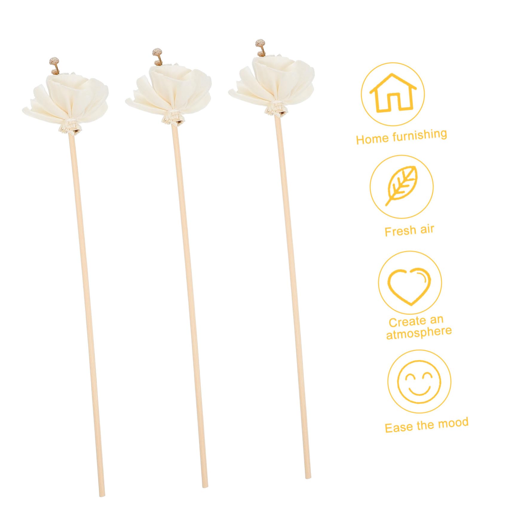 Zerodeko 25stücke Sticks Rattan-diffusor Stäbchen Für Raumduft Hochwertige Duftstäbchen Für Ätherische Öle Für Zuhause Büro Spa Beige Dekoration