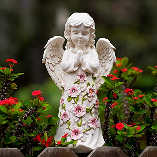 Nacome SOLAR TURTLE STATUE Garden Outdoor Statues Angel With Succulent And 7 Led Lights thumb #6