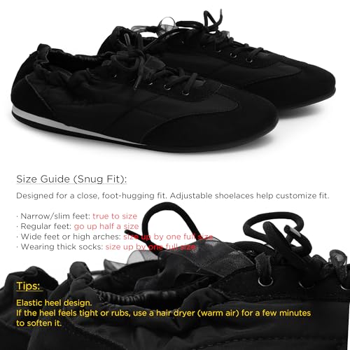 Image of iiimmu Ballet Flats Sneakers for Women Casual Walking Shoes