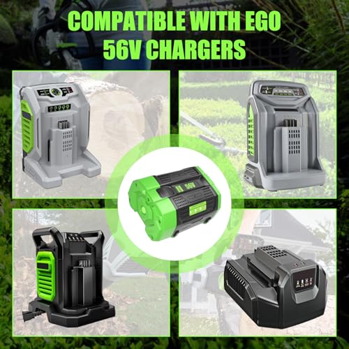 Image of 1Pack BA5600T 10000mAh 56V Replacement Battery for EGO 56V Battery 10.0Ah Compatible with EGO Battery 56Volt Cordless Tools (Black)