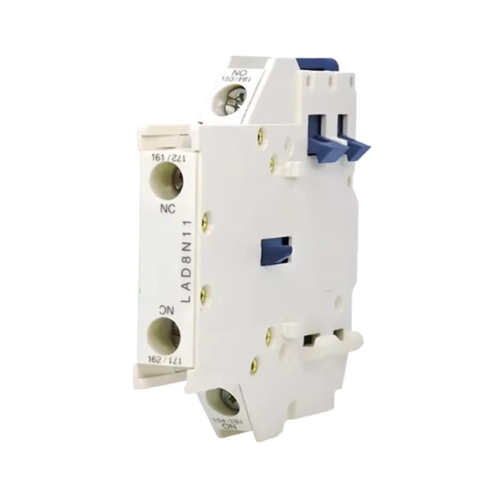 SJJBVPYX 5PCS LC1D Contactor Accessories LAD8N11 Auxiliary Contact Block LA-D8N11 Lateral Contact Block 1NO 1NC