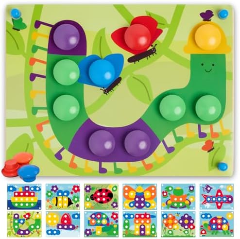 Nene Toys Wooden Puzzle for Children 2+ Years – Montessori Toy wi...