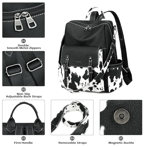 Image of AGLOD Backpack Purse for Women PU Leather Back Packs Designer Ladies Shoulder Bag Fashion Faux Work Travel Handbags