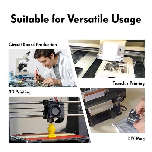Image of KILAY High Temperature Tape Heat Tape Heat Resistant Tape Heat Transfer Tape Heat Tape for Sublimation No Residue for Electronics Soldering Circuit Boards - No Residue, 2 Rolls 10mm x 40m 131ft