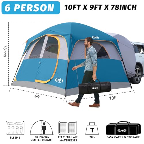 Image of UNP SUV Tents for Camping 6 Person Car Camping Tailgate Tent for Outdoor