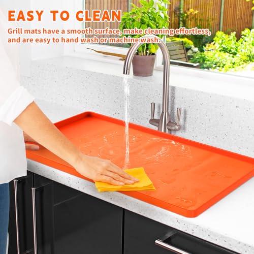 Silicone Griddle Mat Cover for Blackstone 36 Inch Grill, Food Grade Grill Buddy Mat,Heavy-duty, food-grade silicone grill cover with all-around coverage for stain and rust resistance,Reusable - Thumbnail 4