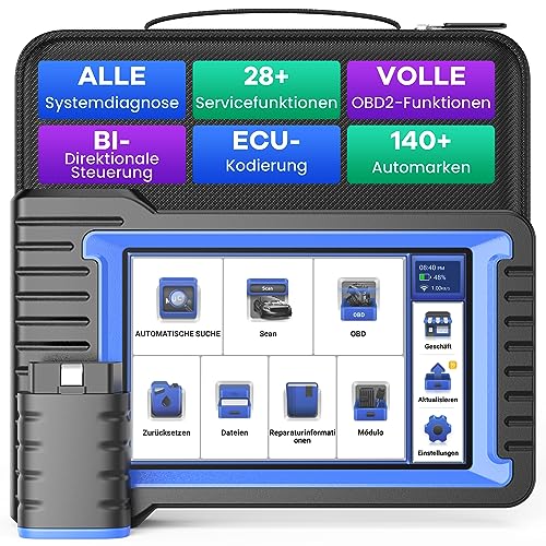 OBD2 Diagnosegerät, MUCAR VO7 Diagnosegerät Auto Mit Volle Systemdiagnose+28 Reset-Funktion, Auto Diagnosegerät Für BI-Direktionale Steuerung/Aktives Testen/ECU-Kodierung, 3 Jahre Kostenlose Updates