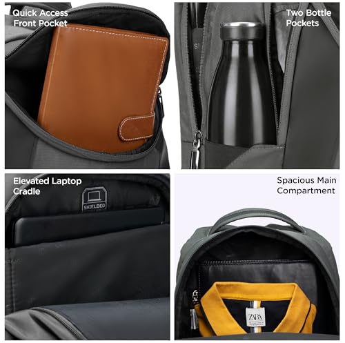 Image of HARISSONS Axis Business Travel Laptop Backpack | 35L | Fits 15.6 inch Laptop | 1000D PU-Coated Polyester | Office, Travel & Work Commute