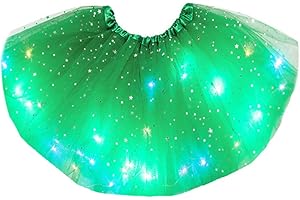 LED Light Up Women Camo Tutu Skirt Sparkly Ballet Dance Costume Female Adult Ballerina Set