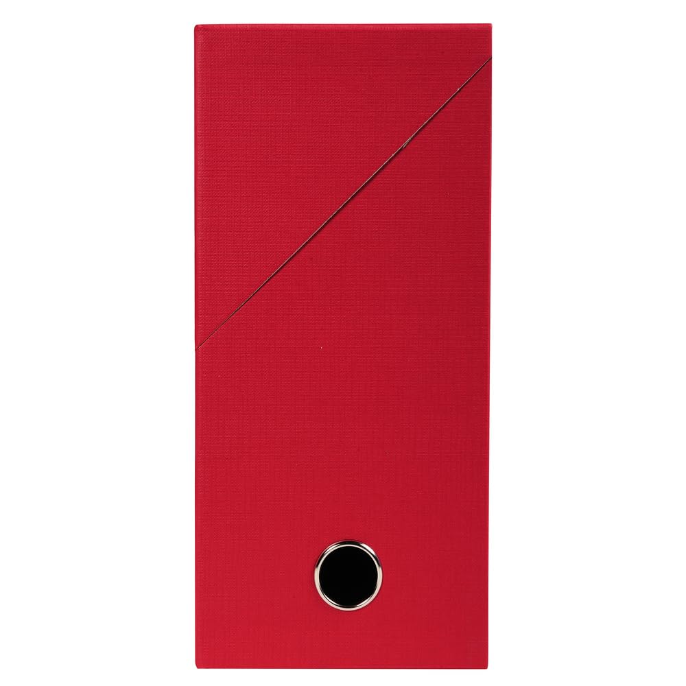 Exacompta 5 Scatole Transfer Carta Effetto Tela A4 Dorso 120 mm Rosso