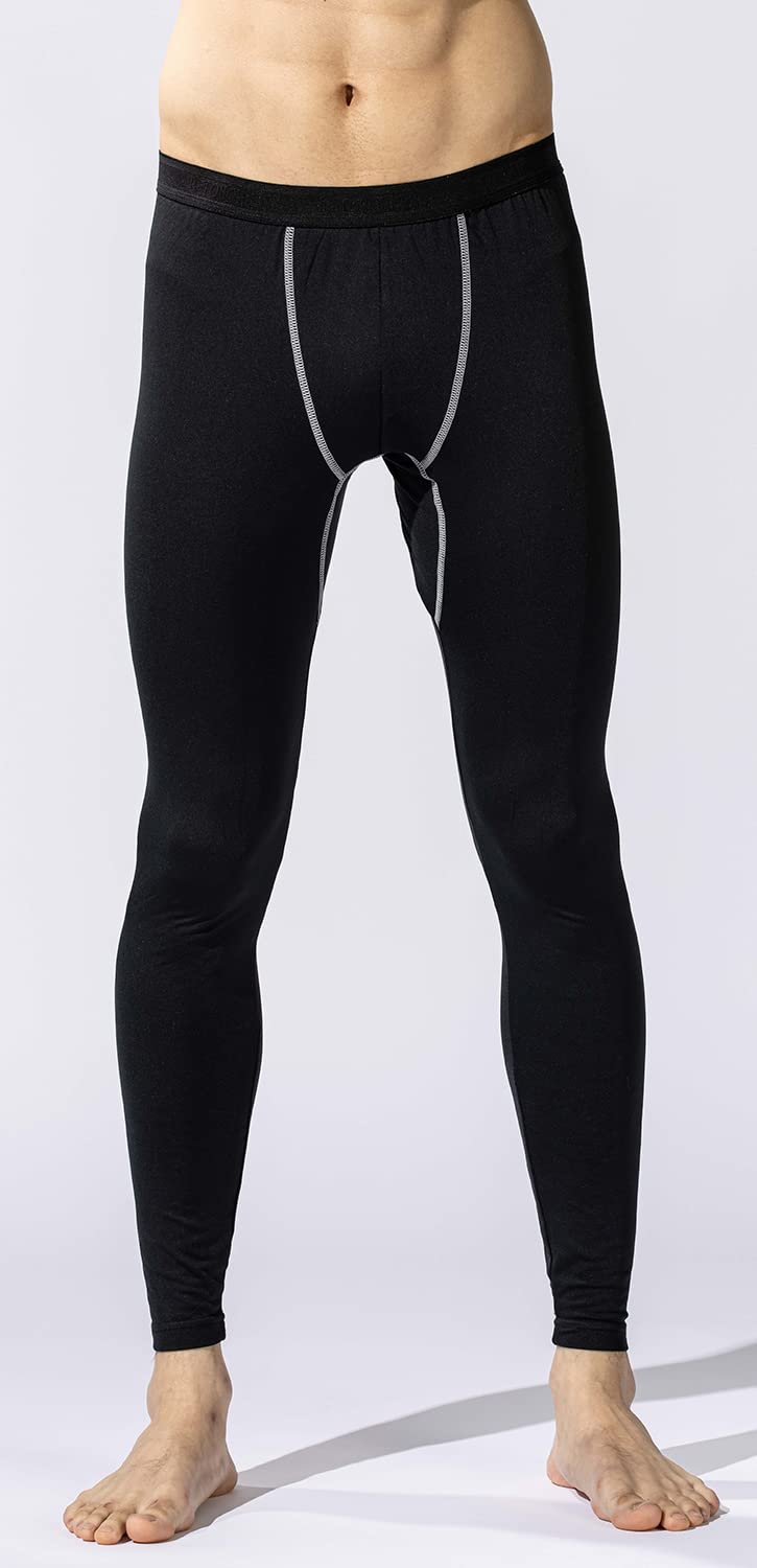 おたふく手袋 冬用インナー ロングタイツ [保温 吸汗速乾 コンプレッション メンズ] JW-162 ブラック L