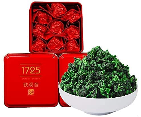 Miniatura 3 de 3.9 oz Anxi Tie Guan Yin Oolong Tea Hoja suelta – Hojas de té chino Tieguanyin Hierro Diosa de la Misericordia – Fujian High Mountain Wu Long Green
