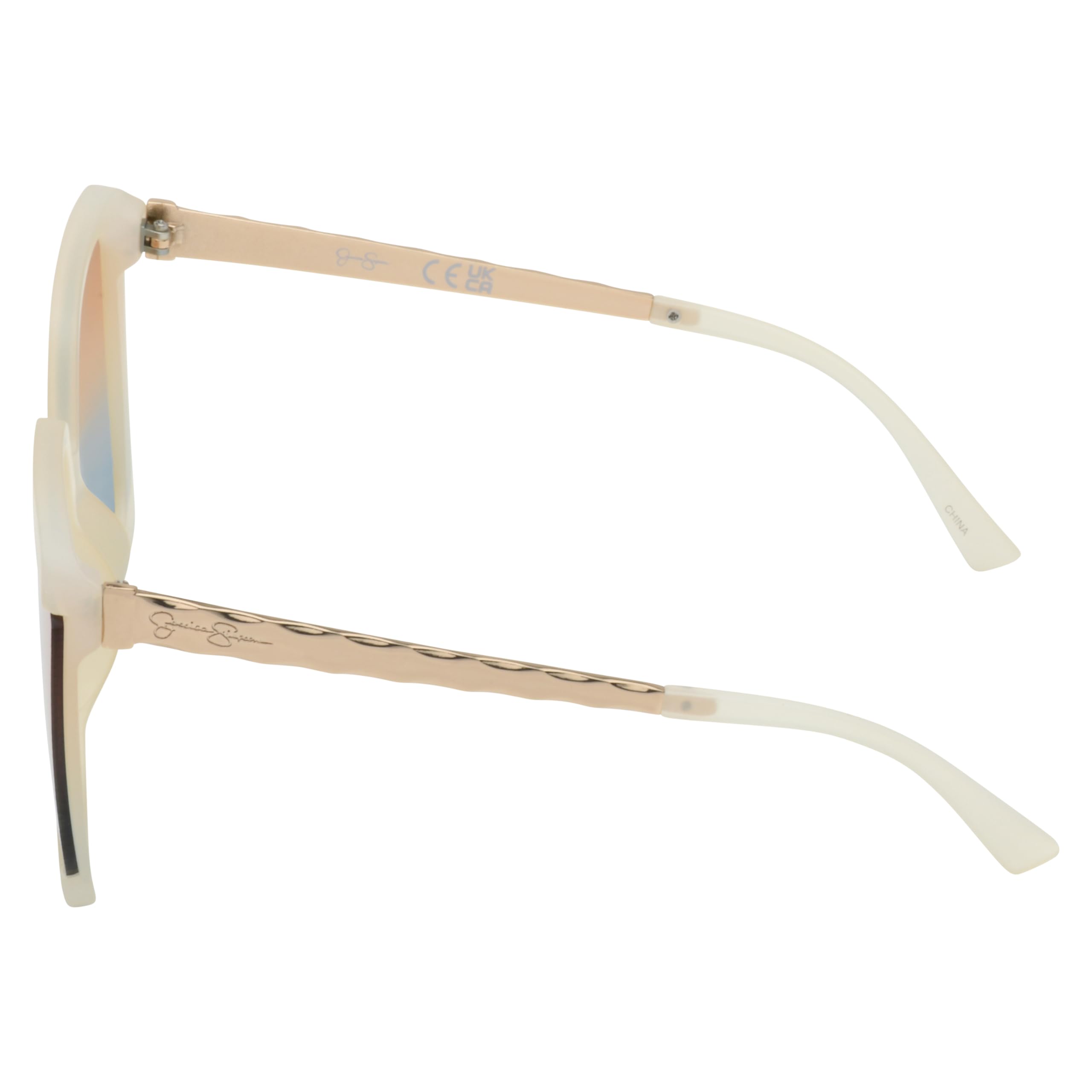 Jessica Simpson Gafas de sol cuadradas de gran tamaño J6201 para mujer con protección UV400. Regalos glamurosos para ella, 64 mm