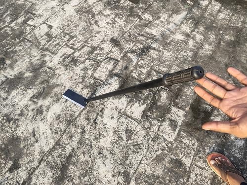 Image of ScrapMaster by Dhara Gardening Sword Sickle Tool for Cutting Grass | 90 CM Handle for Grass Removing Harvesting | Grass Cutting Weed Remover Tool