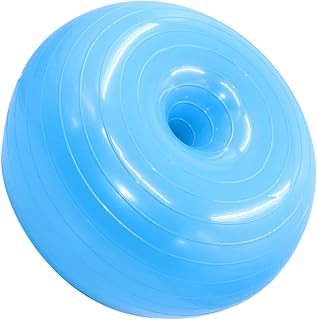 FUOYLOO Donut Shaped Yoga Exercise Ball Burst Resistant PVC Balance Trainer