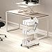 Simple Houseware 3-Tier Heavy Duty Metal Utility Rolling Cart, White