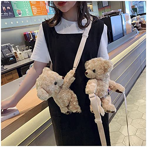 Girls Bear Shoulder Bag Women's Phone Bag Cartoon Bear Coin Purse Bag Cosmetic Bag Lovely Crossbody Bag2