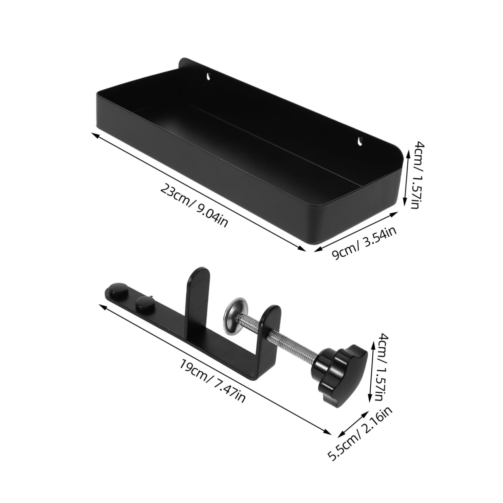 LALAFINA Pegboard Storage Holder 1 Set Pegboard Container Clamp Wall Desktop Organizer Box for Supplies