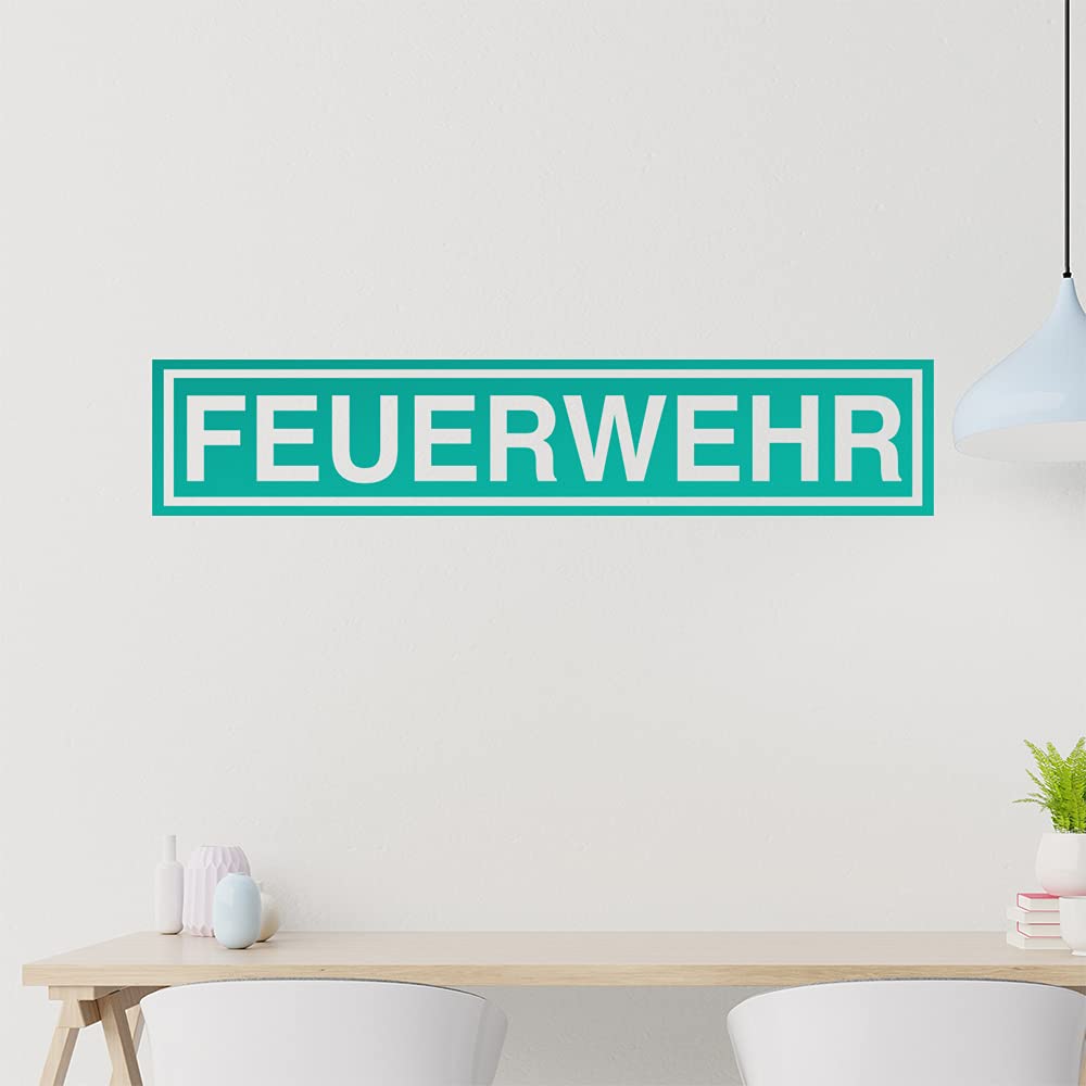 Kiwistar Adesivo Da Parete Feuerwehr | Vigili Del Fuoco 120x24 Cm | Rimovibile Senza Residui | Per Cameretta E Pareti Lisce - 5