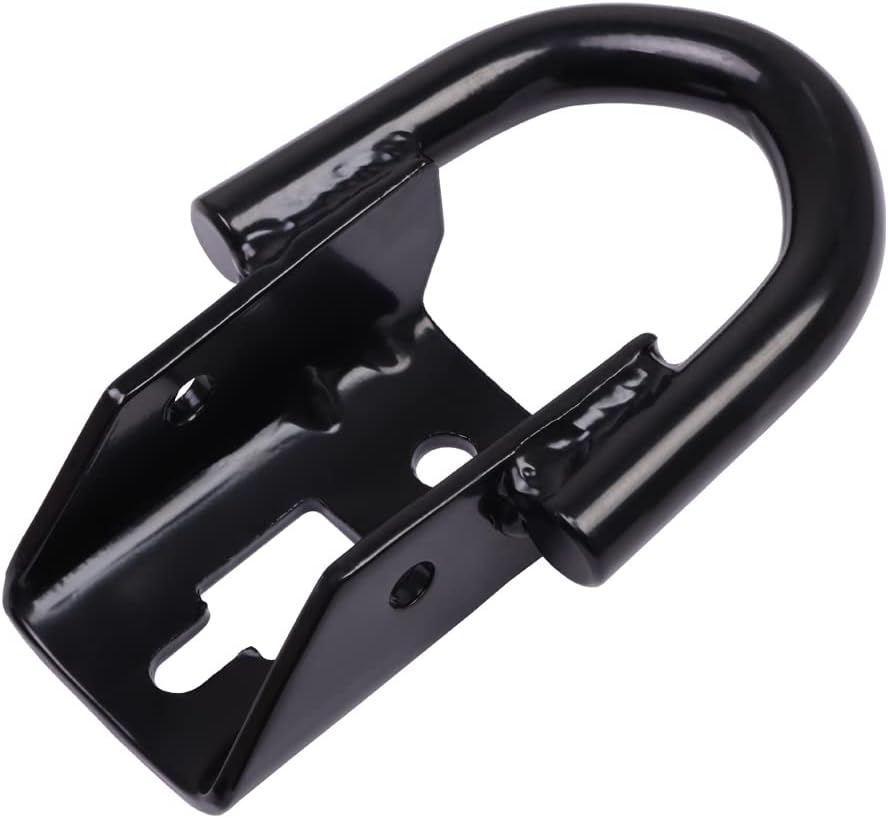 ELITEWILL 2 PCS Black Front Bumper Tow Hooks Shackles Compatible with Ford F150 2009-2019 Superduty Trucks Replace FL3Z-17N808-A