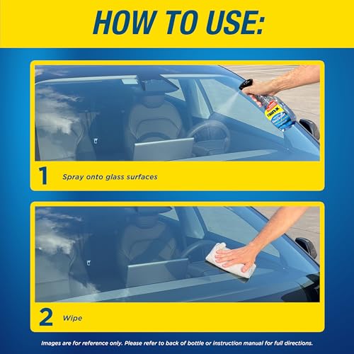 Image of Rain-X Auto Glass Cleaner (680 ml) | Streak-Free Windshield & Mirror Cleaner | Safe for Tinted Glass | Removes Dirt, Bugs & Smoke Film | Car Glass Cleaning Spray