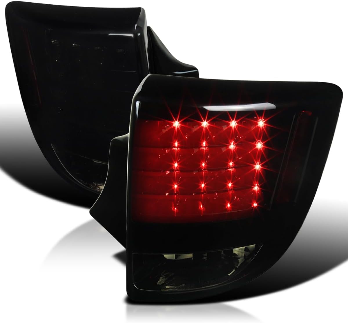 Spec-D Tuning Gloss Black Housing Smoke Lens LED Tail Light for 2000-2005 Toyota Celica Left and Right Pair Assembly