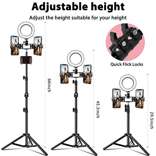 image for Elegant Choise Ring Light with Stand LED Selfie Ring Light with Tripod