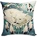 YISUMEI Kissenbezug 80x80 cm Home Decor Sofa Werfen Kissenbez¨¹ge Pillowcases Wolf Dreamcatcher Traumf?nger
