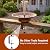 12.6" Deck Mounted Bird Bath for Outside, Metal Solar Powered Bird Bath Fountain, Heavy Duty Railing Clamp for Balcony Fence, Detachable Deck Bird Bath for Garden