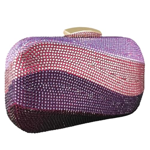 Image of Boutique De FGG Mini Rhinestone Clutch Purses for Women Formal, Luxury Crystal Clutch Evening Handbags, Party Dinner Purse