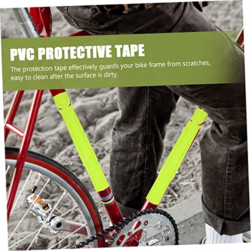 Cinta protectora para llanta y cuadro de bicicleta, PVC, color verde claro, 39,5 x 6 cm miniatura 7