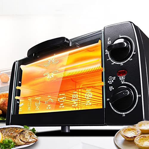 Freestanding Electric Oven, 700W microonde Piccolo 10 Litri, 4 Livelli di Potenza di Cottura, Forno Elettrico per La Casa Piccola Mini Torta da Forno Automatica - immagine 5