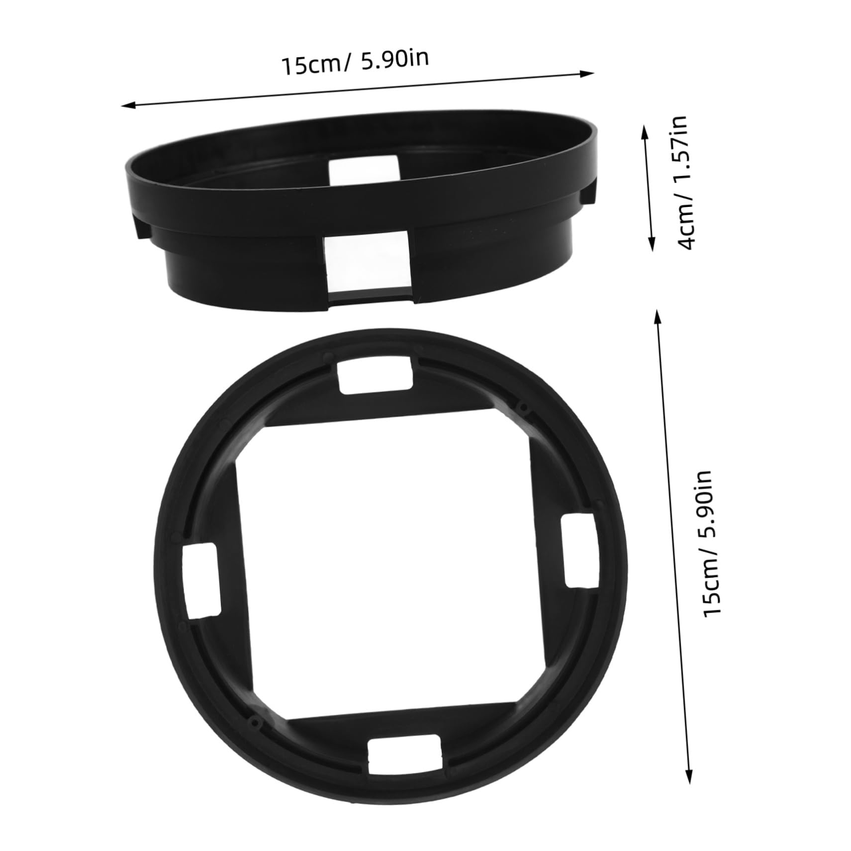 STOBAZA Led Ceiling Light Base Flush Mount Fireproof Vent Cover Insulation Strip Emergency Lighting High Stability Plastic
