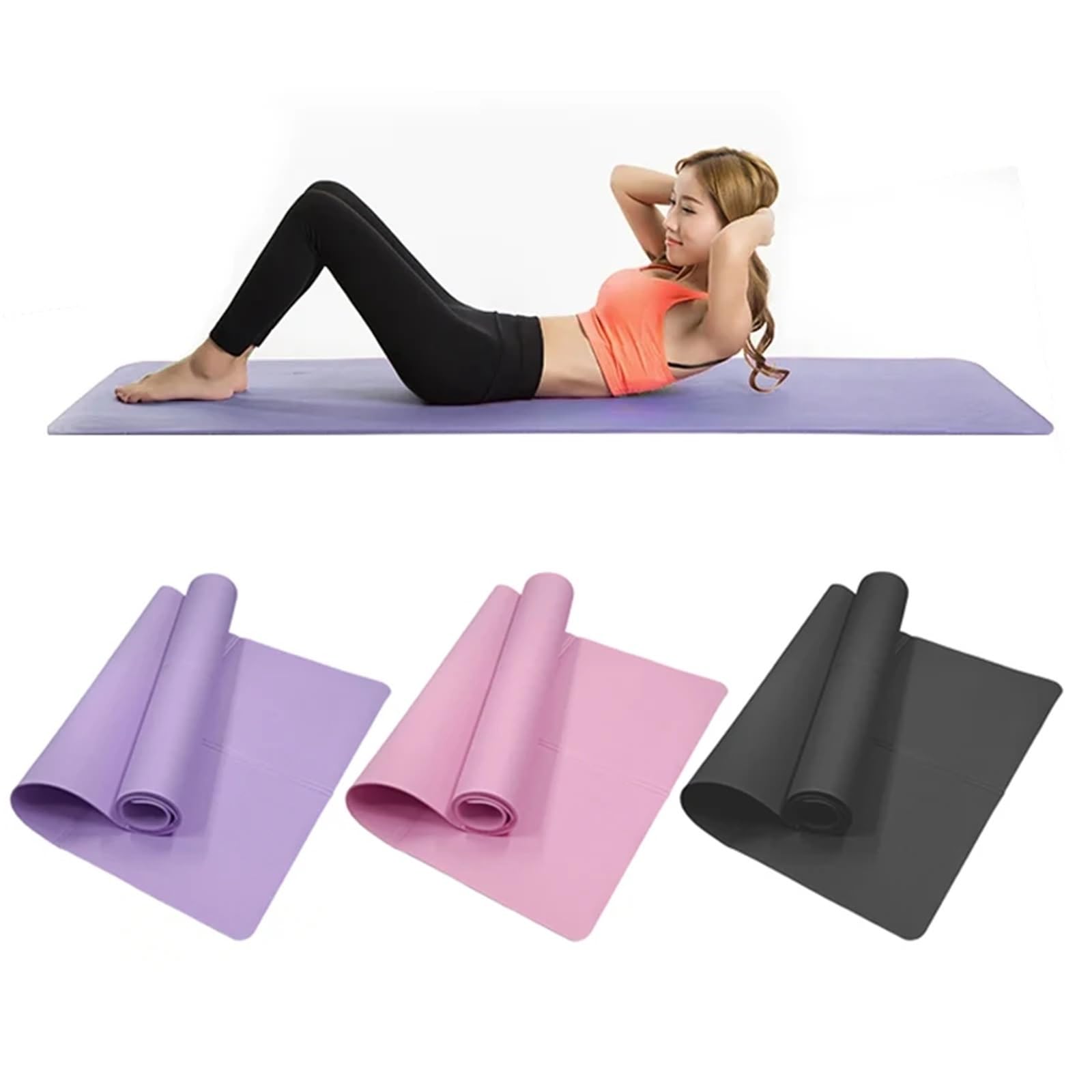 Tappetino Yoga Tappetino da yoga in EVA spesso 4 mm, coperta antiscivolo for tappetino sportivo for esercizi e attrezzature for ginnastica pilates