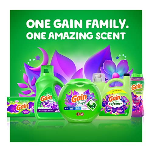 Image of Gain Liquid Fabric Softener, Moonlight Breeze | 190 Loads | 140 fl oz | Pack of 2