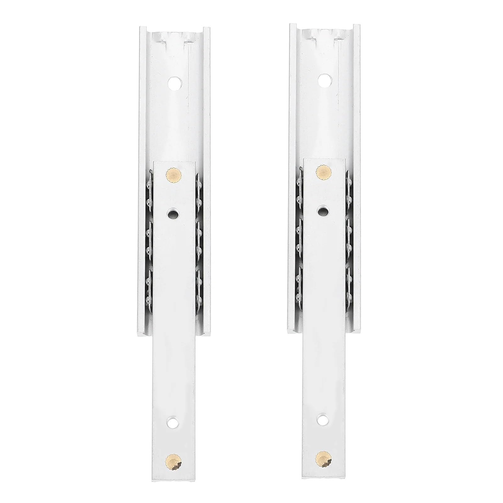 Oumifand 10X1.6cm 2Pcs Kitchen Sliding Drawers Cupboard Sliders Glides Duty Mini Furniture Miniature Rail Extended Slide For(10X1.6cm)