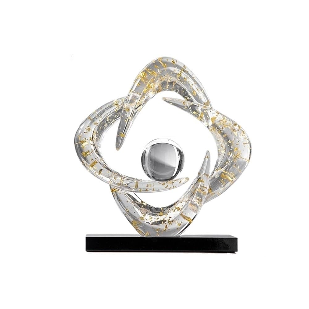 zhuyanbo007 Desk Statue, Good Fortune Decorative Item Living Room Entrance Hall Artistic Home(Clear)