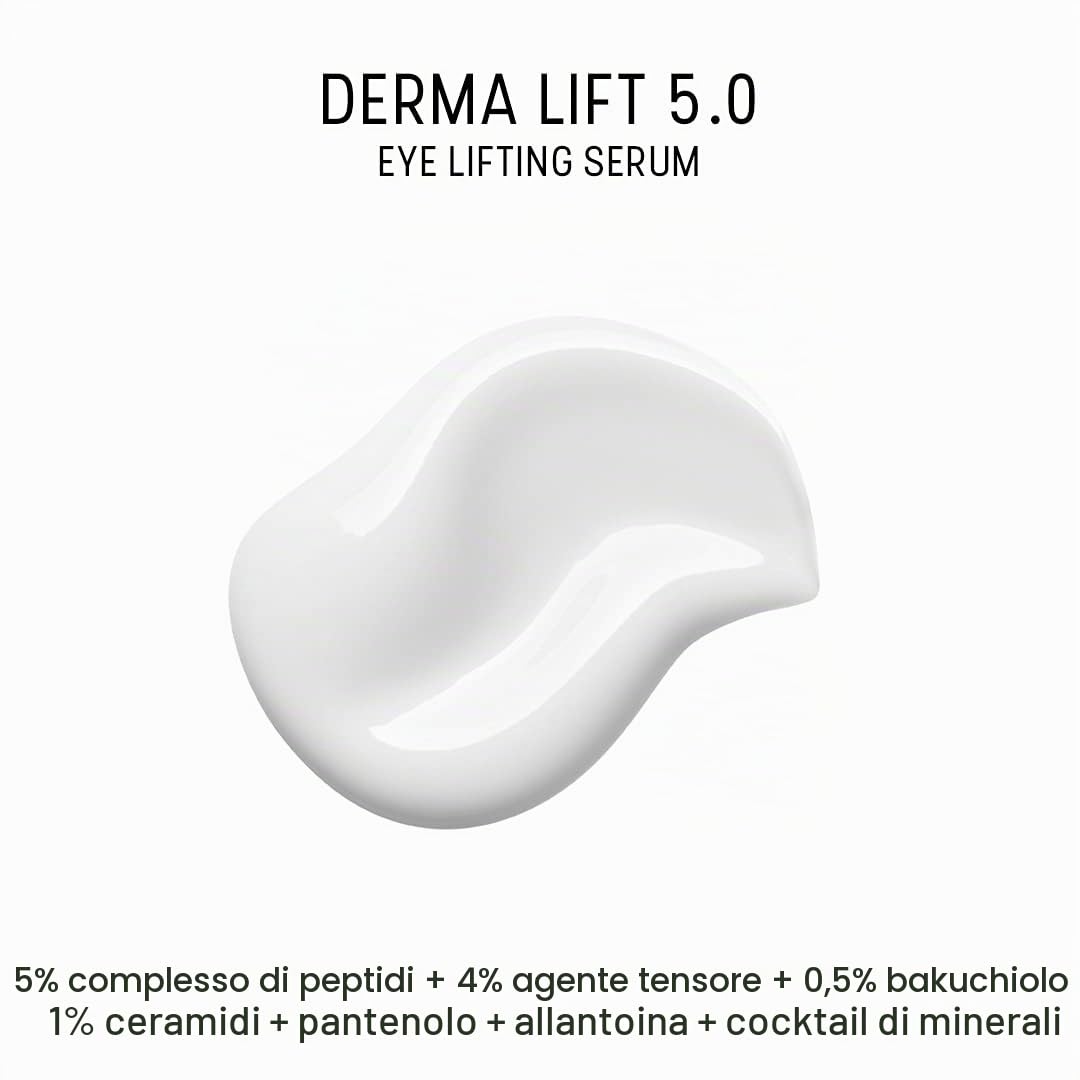 Dermaceutic Derma Lift 5.0 – Siero effetto lifting – Lifting istantaneo viso e contorno occhi – Siero viso anti-età – 30 ml