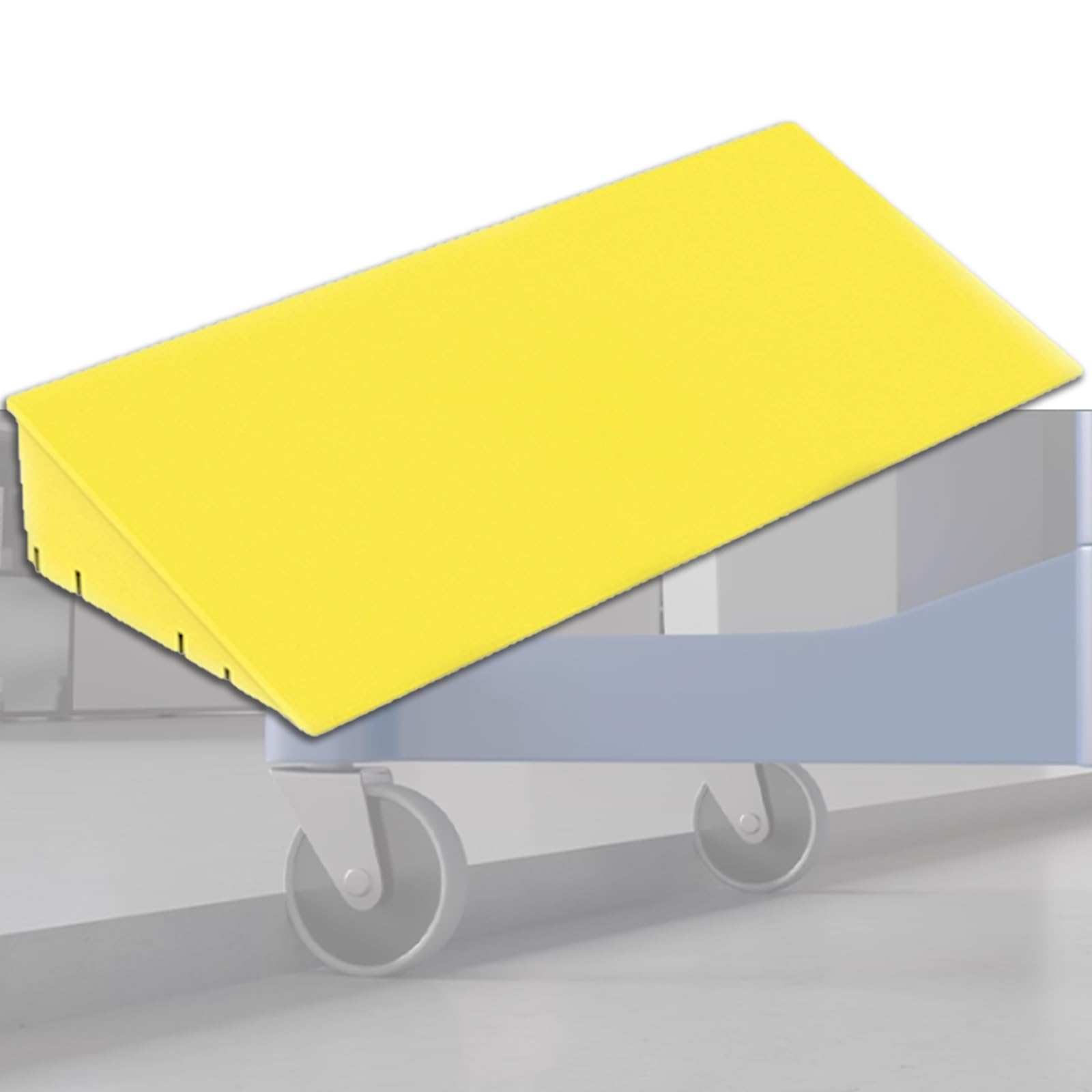 KRXSOBNV Threshold ramp, Ramps for Sheds with Frosted Non-Slip for Balance Bikes, Bicycles & Carts(Yellow,50 * 30 * 11)
