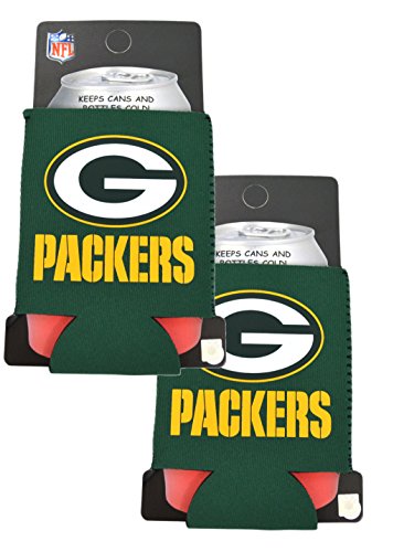 Official National Football League Fan Shop Authentic 2-Pack NFL Insulated 12 Oz Can Cooler (Green Bay)