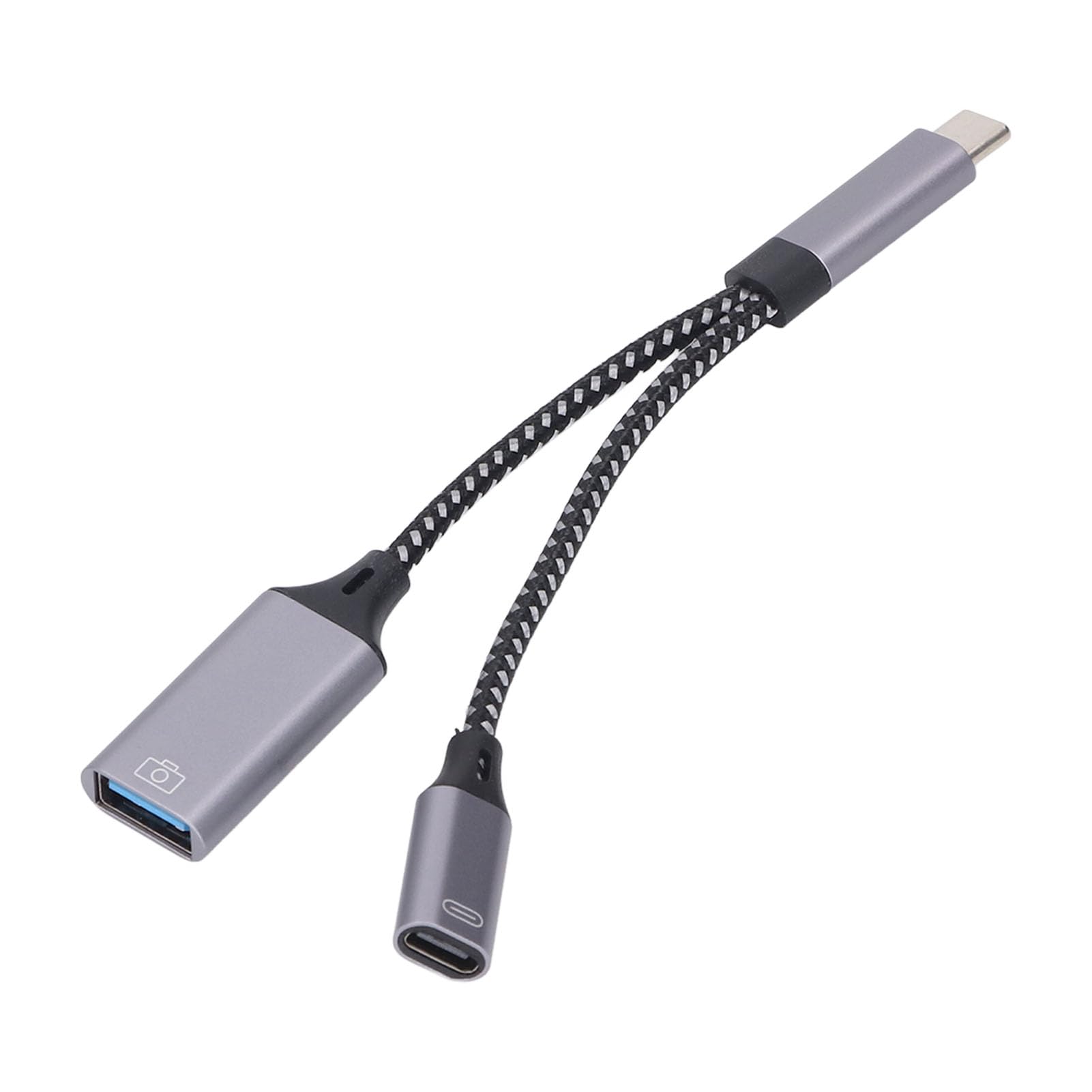 USB C to USB OTG Adapter and Charger Cable, USB C OTG Splitter