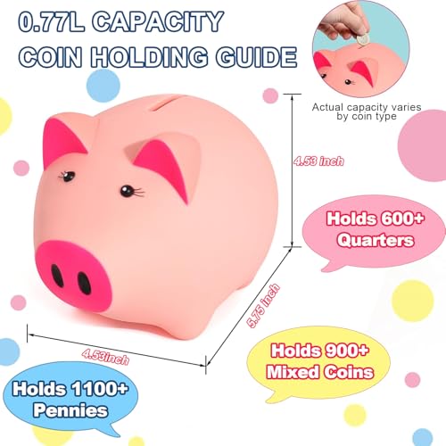 Image of Piggy Bank for Kids, Piggy Bank for Boys, Glow in the Dark
