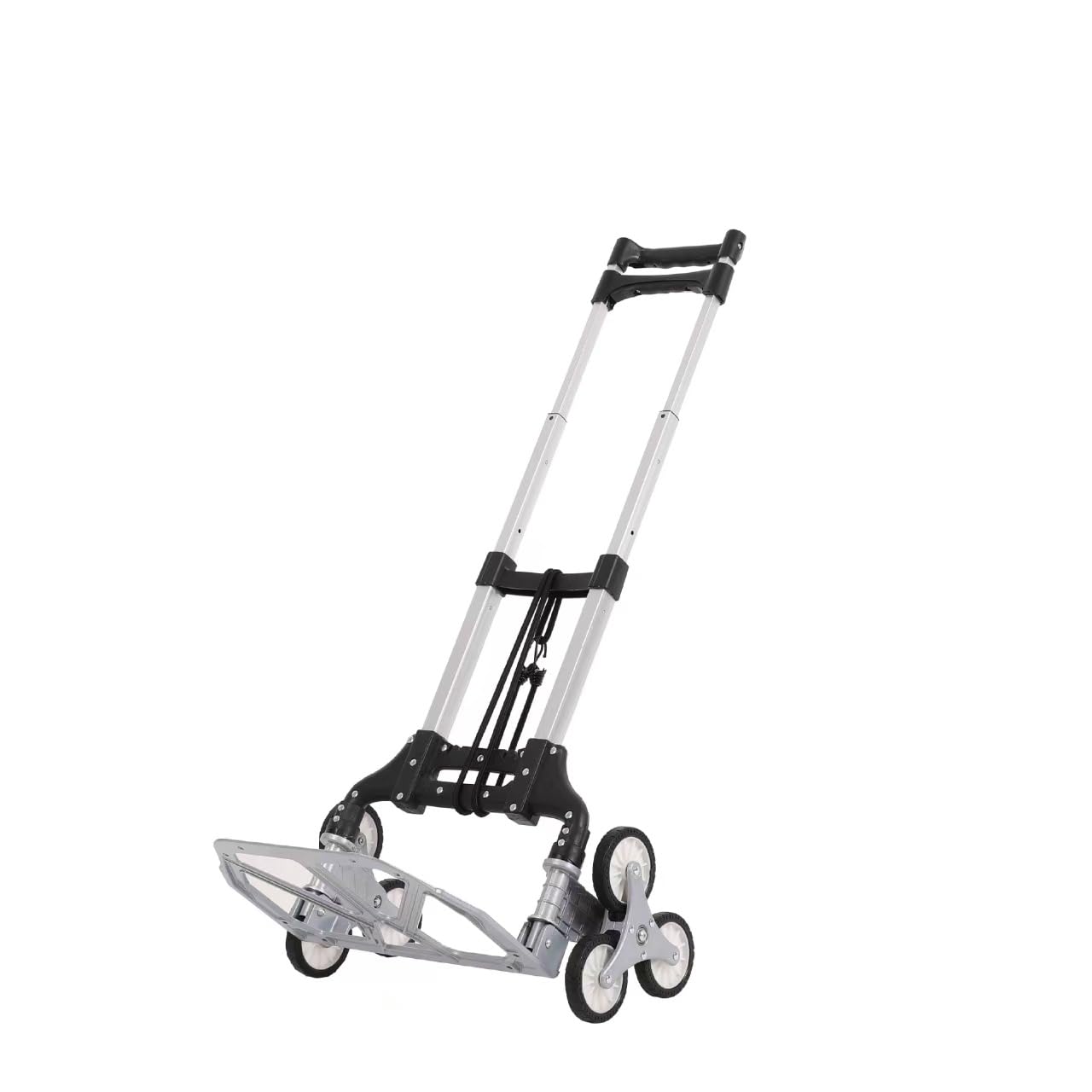 AR Mall Foldable Aluminium Heavy-Duty 80KG Luggage Shopping Trolley, Utility Rolling Cart with 6 Wheels, Lightweight Travel Luggage Cart (New 80 KG)-picture-29
