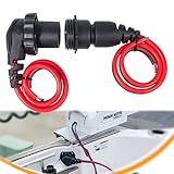 CTcar MKR-28 Kompatibler Trolling Motor Stecker und Buchse, 60A 48V Wasserdichtes Stecksystem für Süß- & Salzwasser, Ersatz für Minn Kota 1865120 MKR-26 MKR-25 MKR-24 MKR-18, inkl. Halterung für Mega