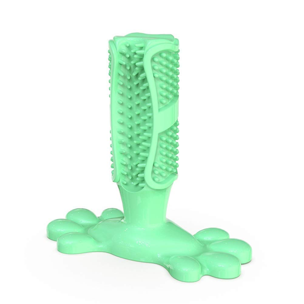 MU Perro Juguete Perro Masticar Juguetes Perro Cepillo de Dientes Mascota Molar Dientes Limpieza Cepillado Palo Perrito Cachorro Dental Cuidado Perro Mascotas Suministros,Verde