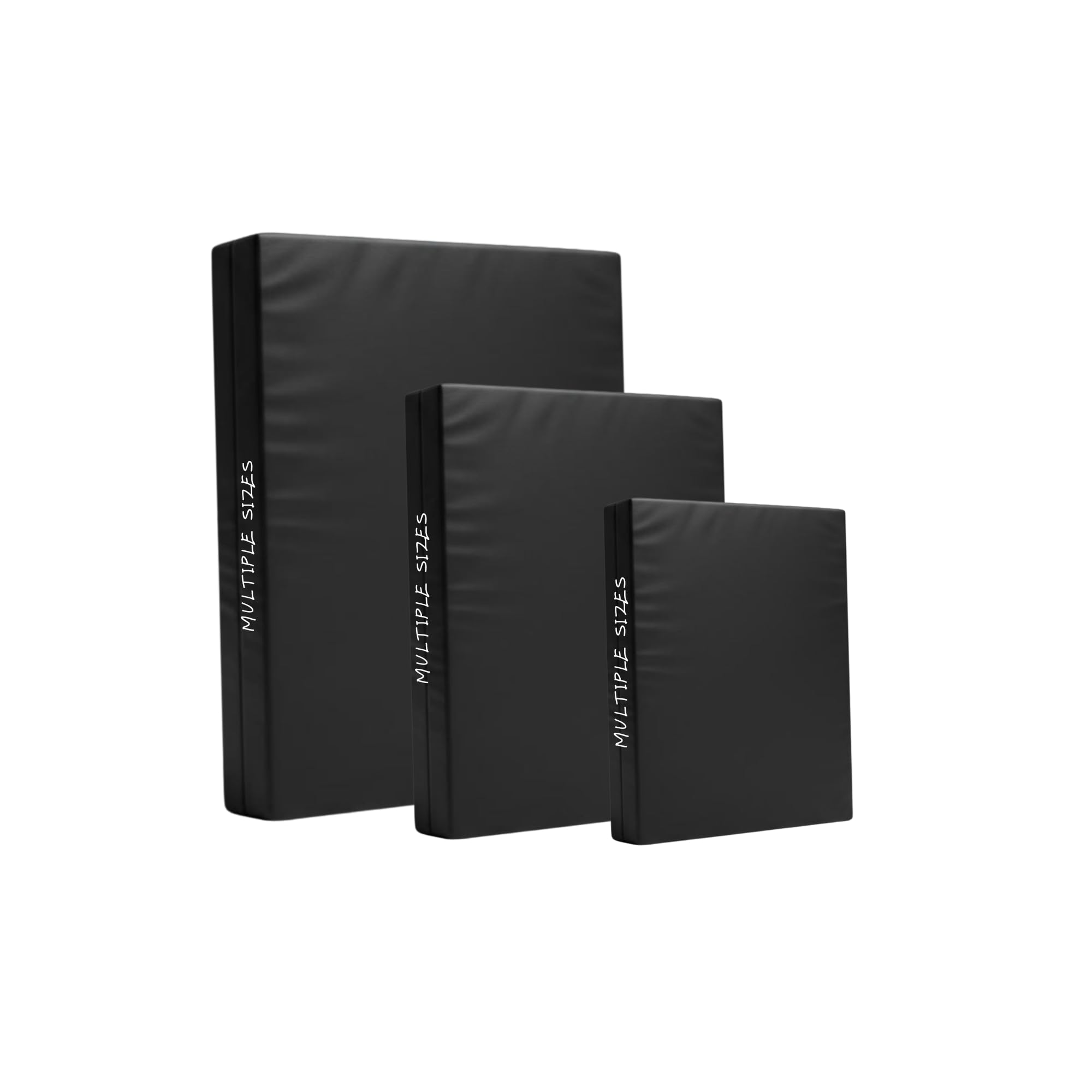 Kosiproducts Gymnastics Crash Mat, High Density Medium Firm 10cm Thick Foam, [Black, 100cm x 100cm x 10cm]